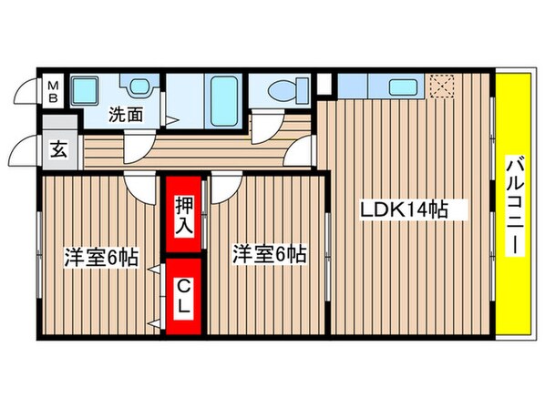 リヴェ－ル大高の物件間取画像